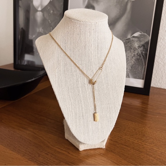 Jewelry - RESTOCKED ✨ SAFETY PIN STAINLESS STEEL YELLOW GOLD NECKLACE